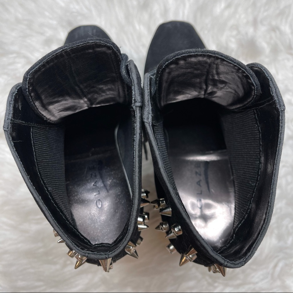 ❌ SOLD Glaze | Studded Ankle Platform Heel Booties - Picture 5 of 7